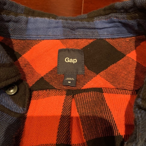 Gap classic flannel lumberjack button up shirt - Picture 4 of 5